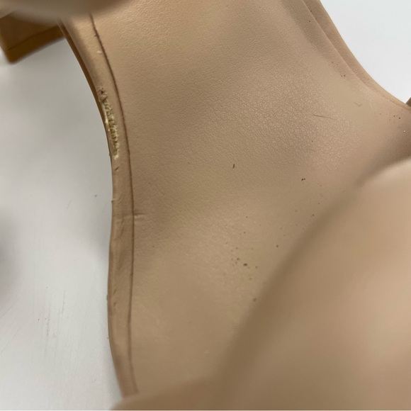 OPEN EDIT Remmy block heel twist beige sandals women Size 6.5M - Picture 13 of 14